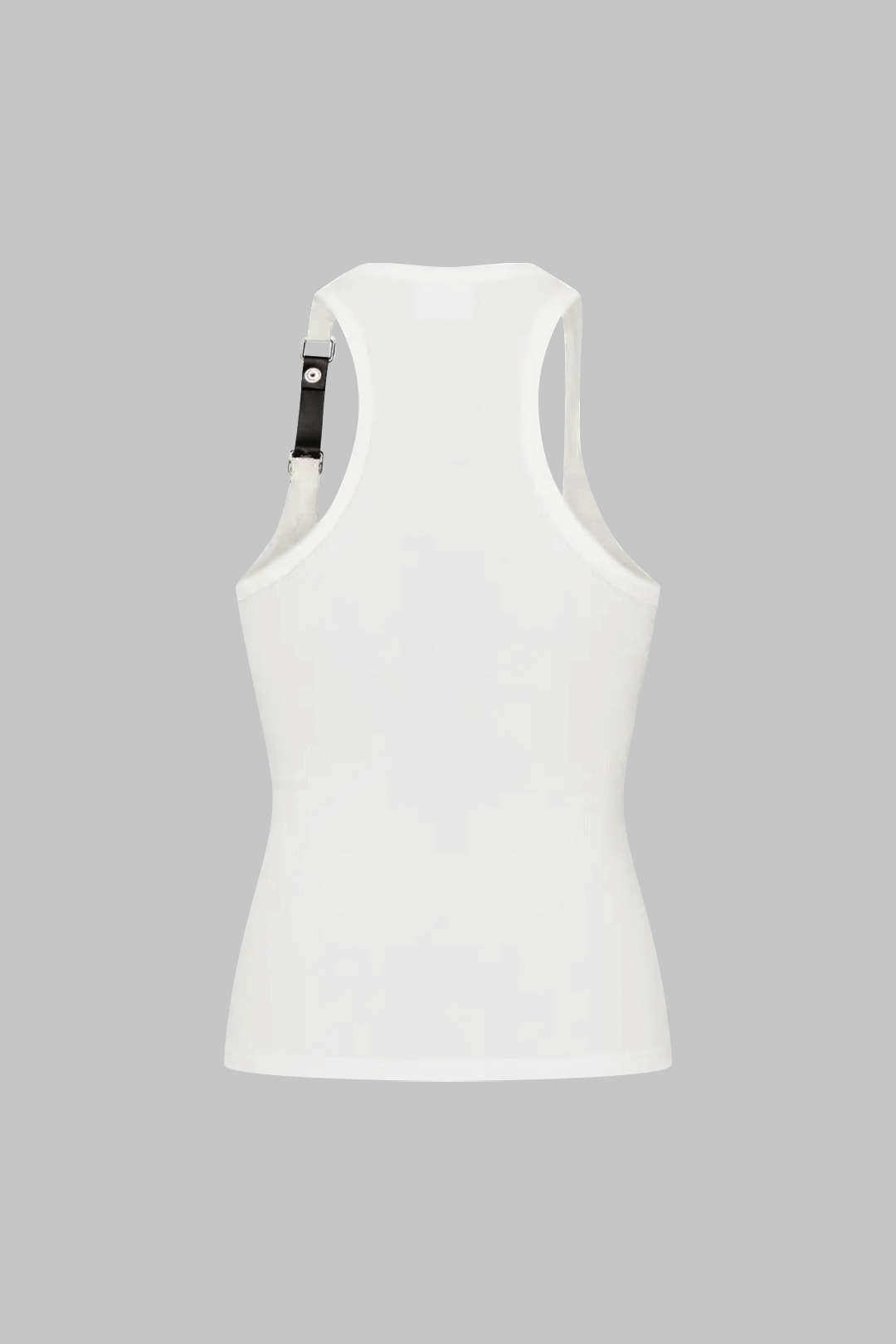 Metallic geribde tanktop