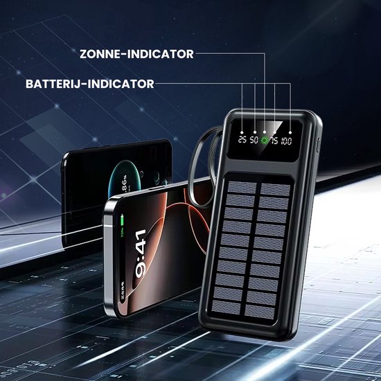 Mini Solar Powerbank  -  200000 mAh