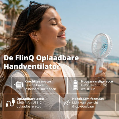 Draagbare Handventilator - Oplaadbaar