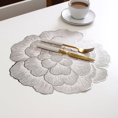 🎉Nieuwjaarscadeau 50% korting! 🌟Goudkleurige 3D-blad-placemat – Luxe tafeldecoratie, hittebestendig en waterdicht: perfect voor feestjes en dagelijks gebruik!