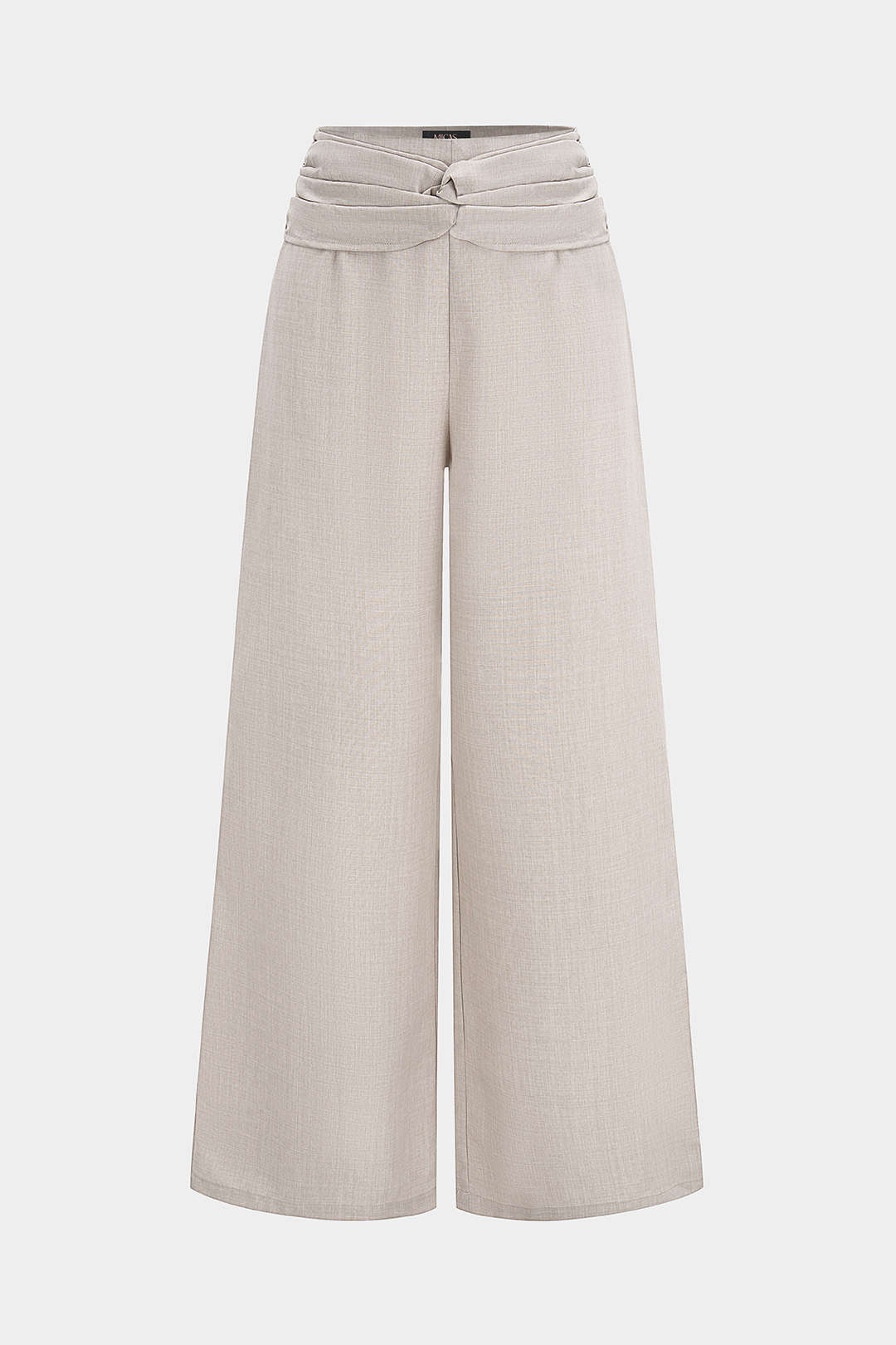 Maud - Broek met ruches en wijde pijpen