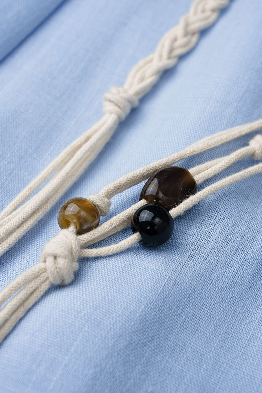 Romy - Broek met riem en wijde pijpen
