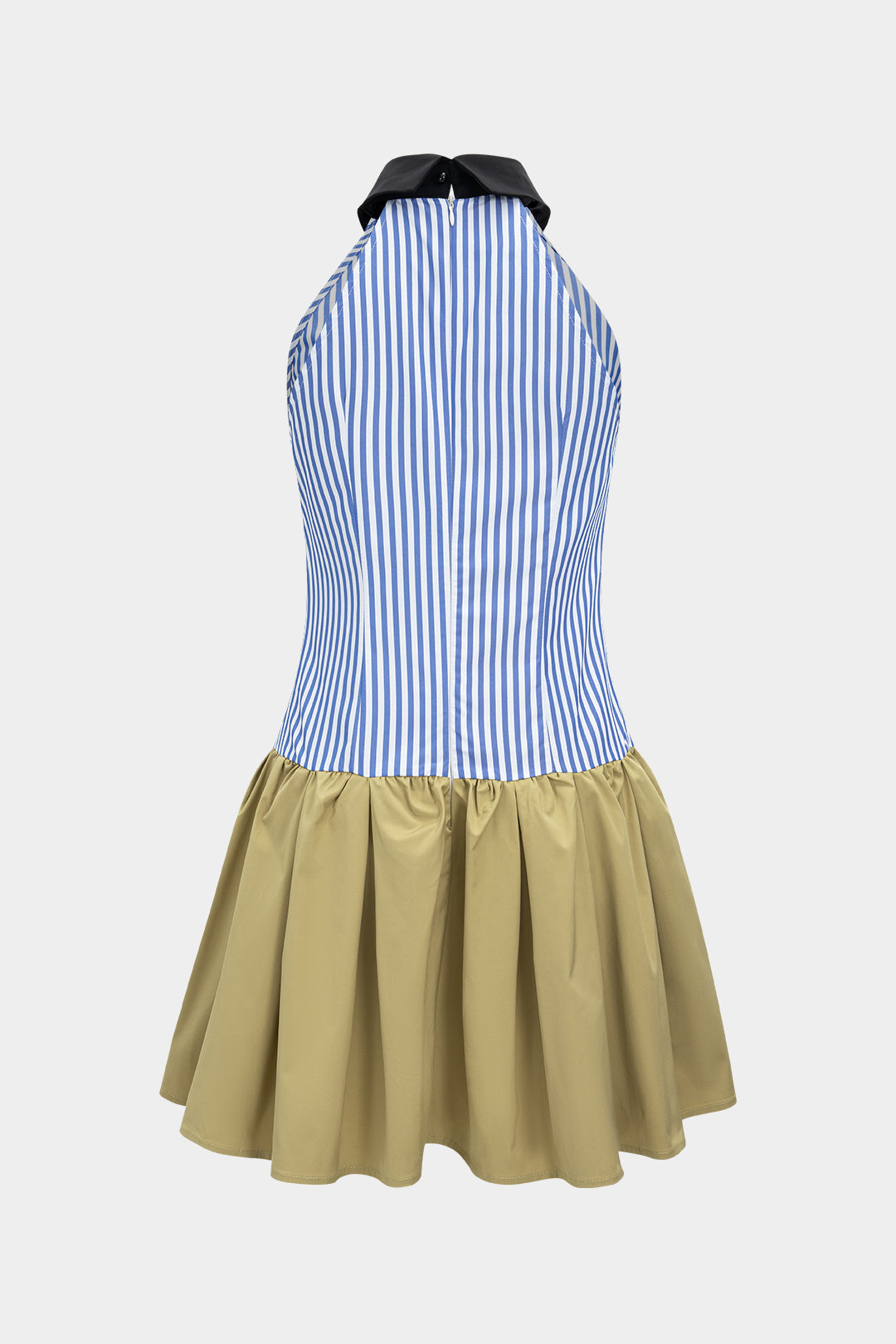 Patchwork mouwloze minijurk