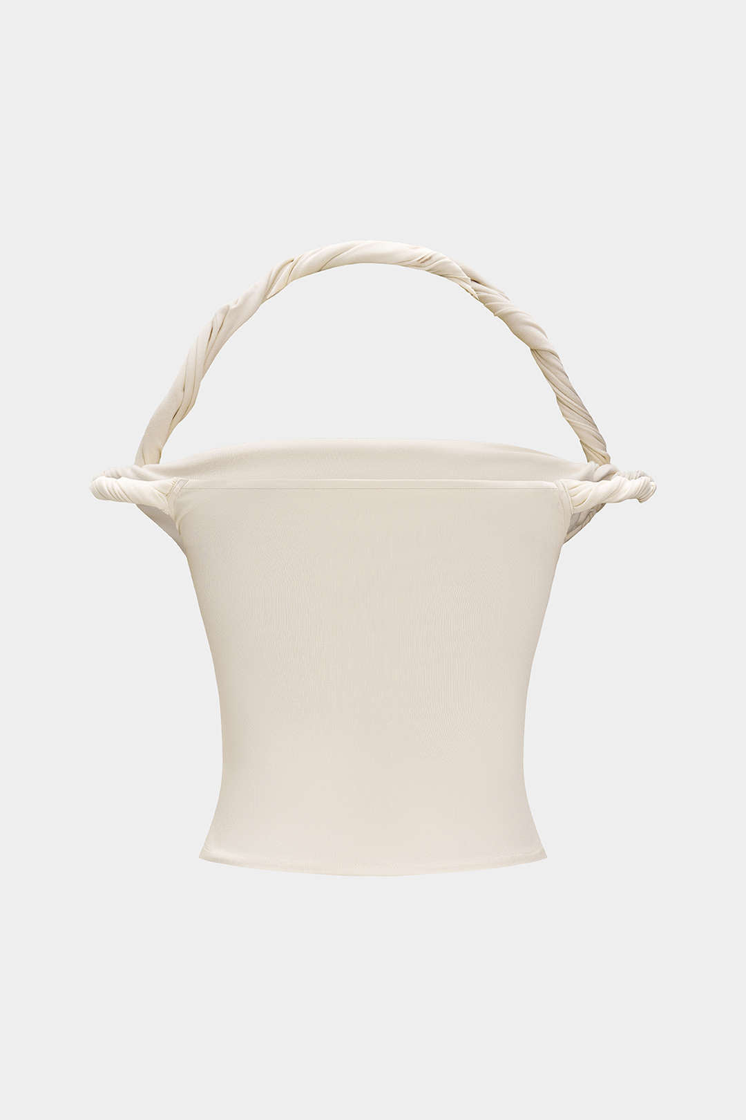 Tanktop met gedraaid detail, knoopdetail en halternek