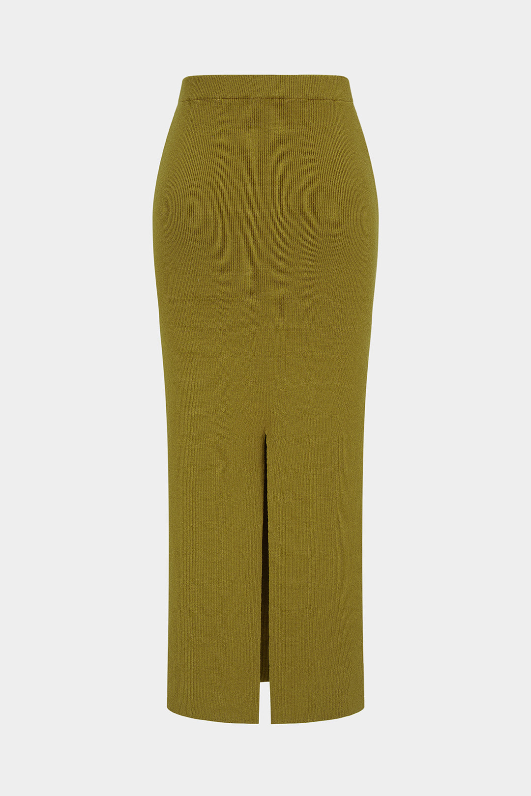 Gebreide metallic rok met ruches