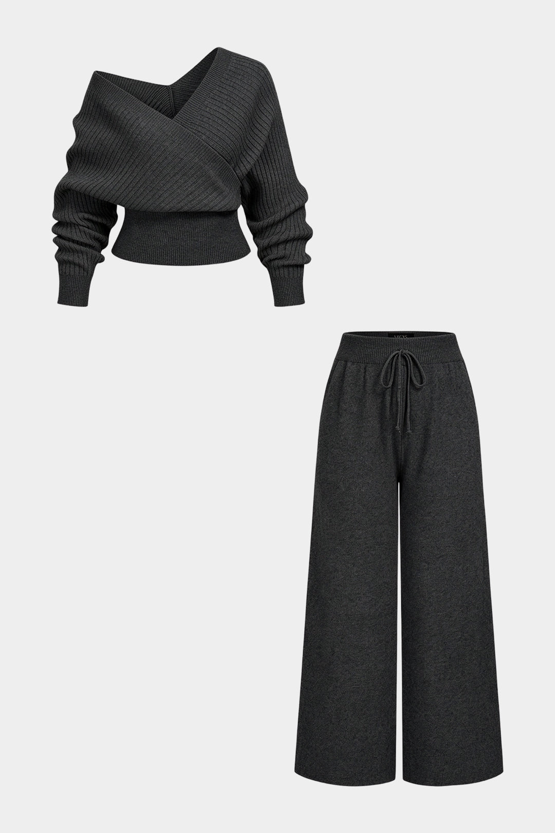 Ines - Gebreide set met top en broek