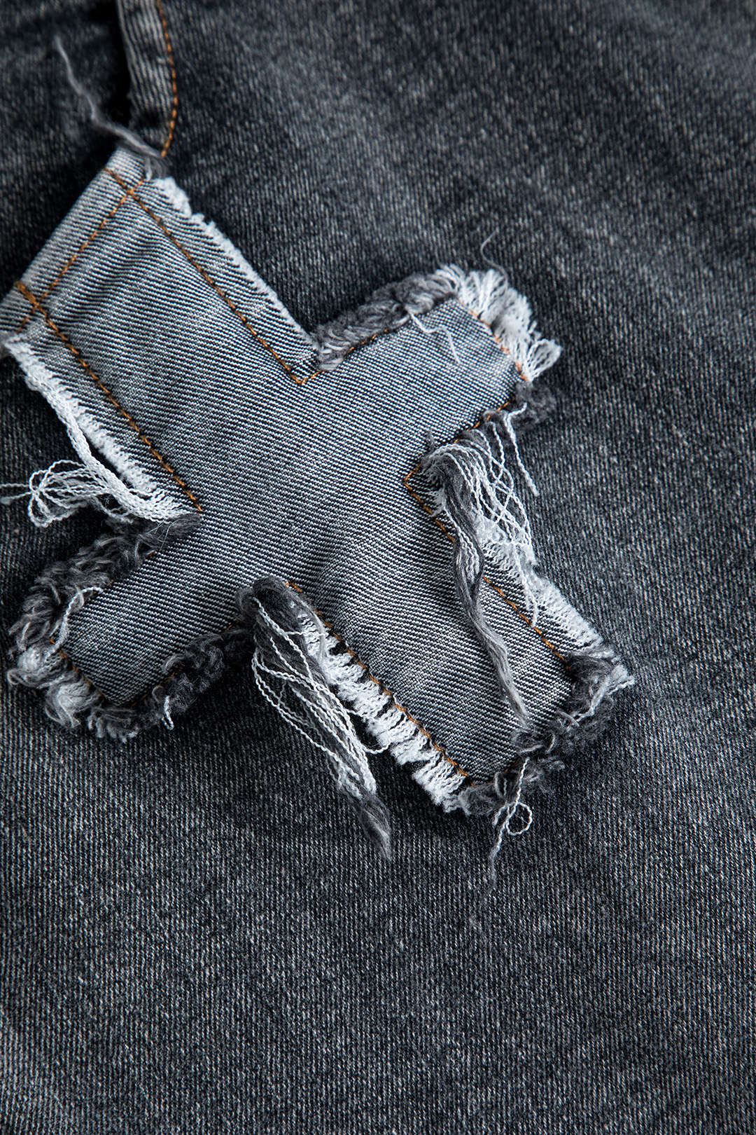 Denim minirok met halternek