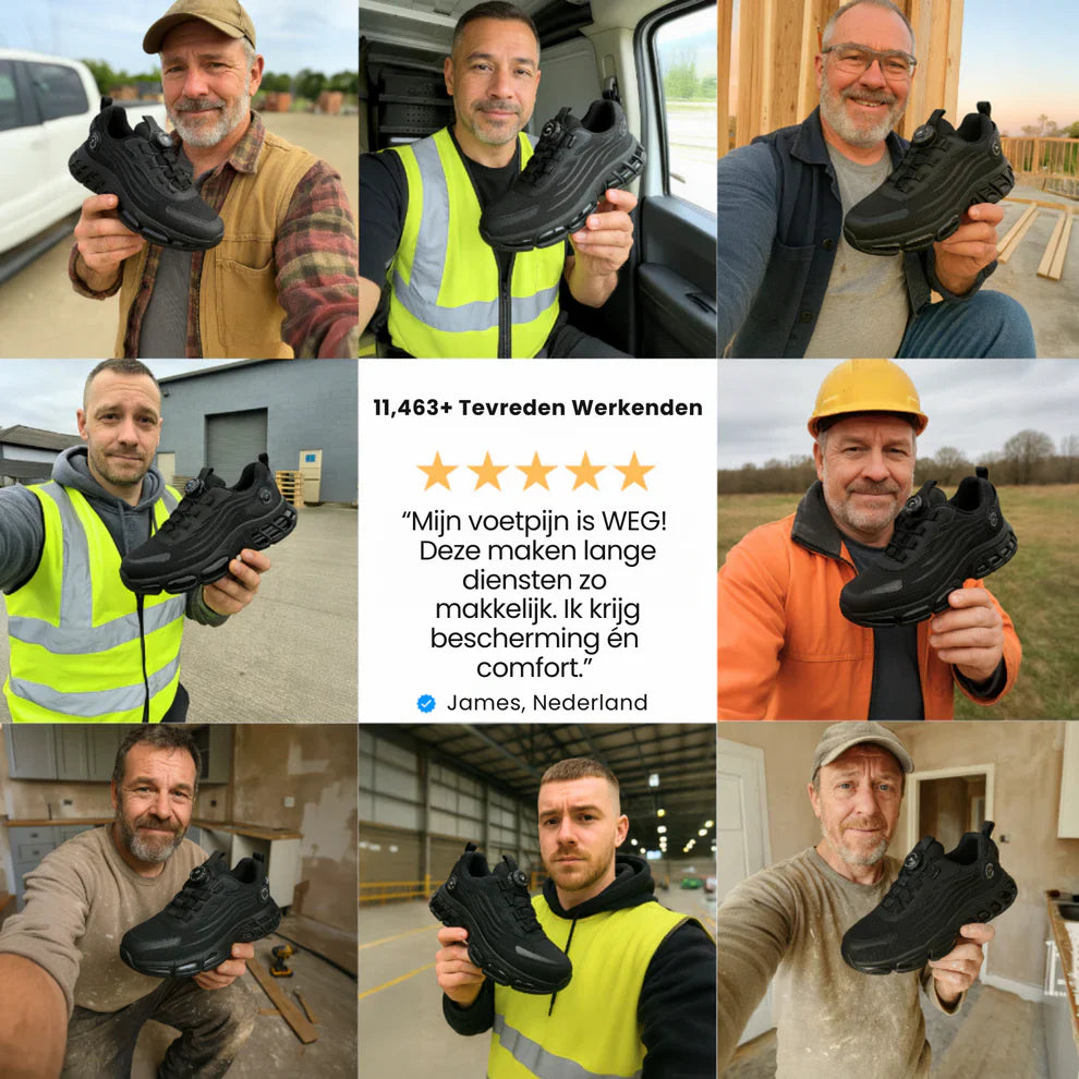 Steelcloud® S3 werkschoenen  – licht, comfortabel en snel aan te trekken