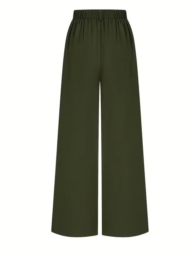 Wijde Broek met Elastische Tailleband