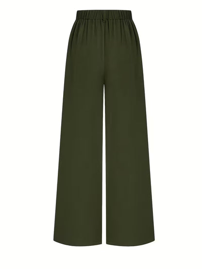Wijde Broek met Elastische Tailleband