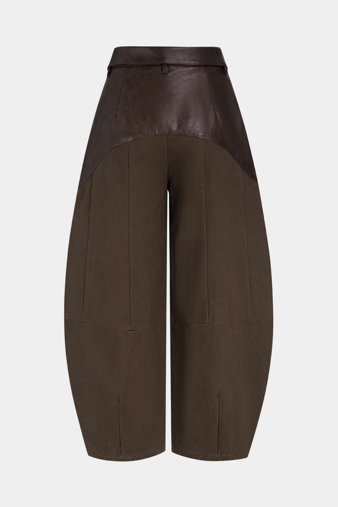 Bo - Leren-look patchwork broek