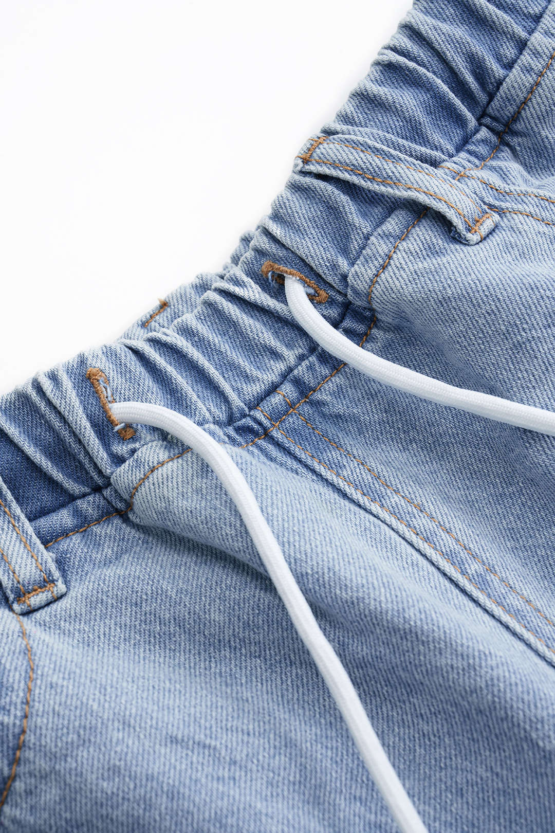 Denim set met tanktop en short
