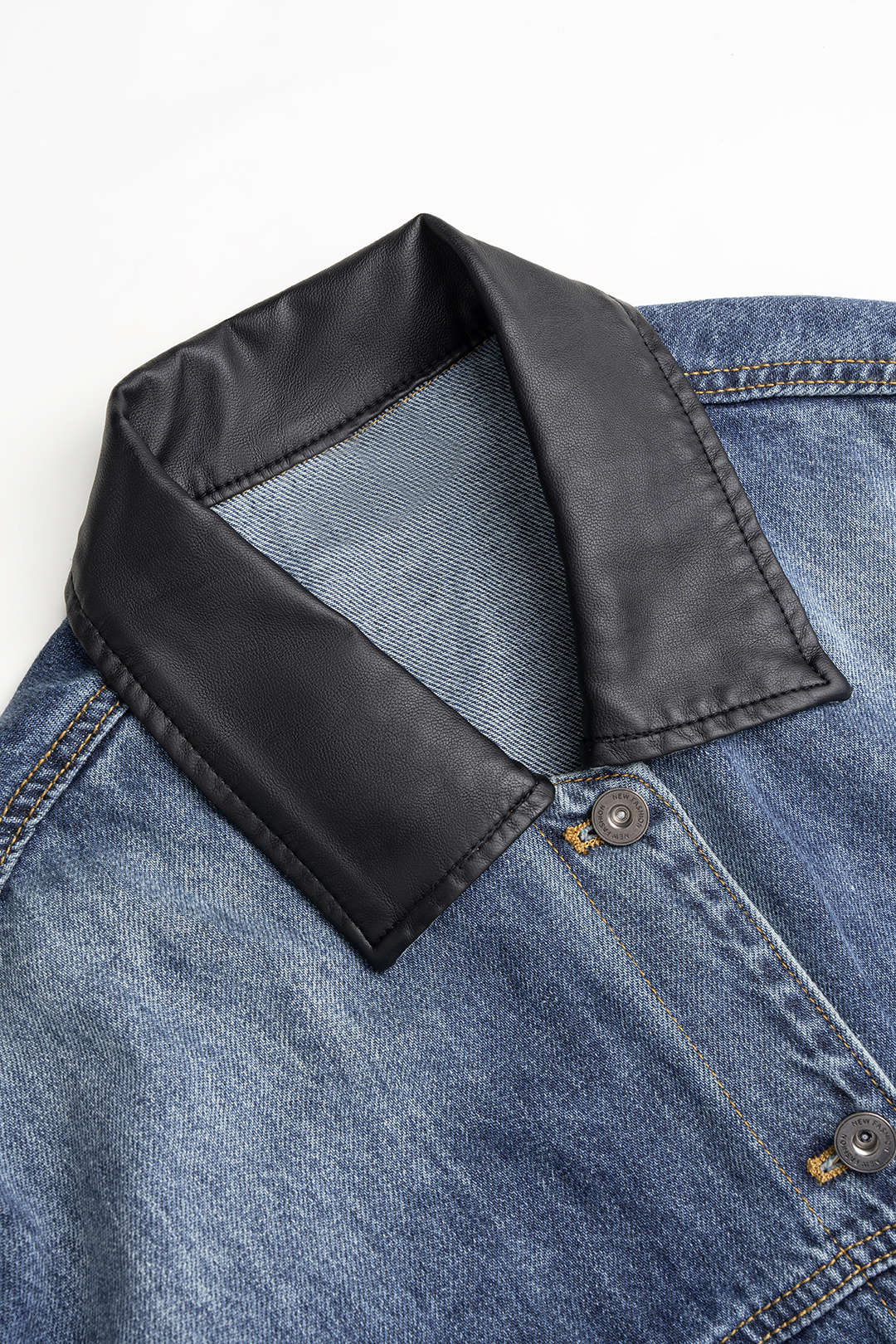 Denim set met jasje en minirok