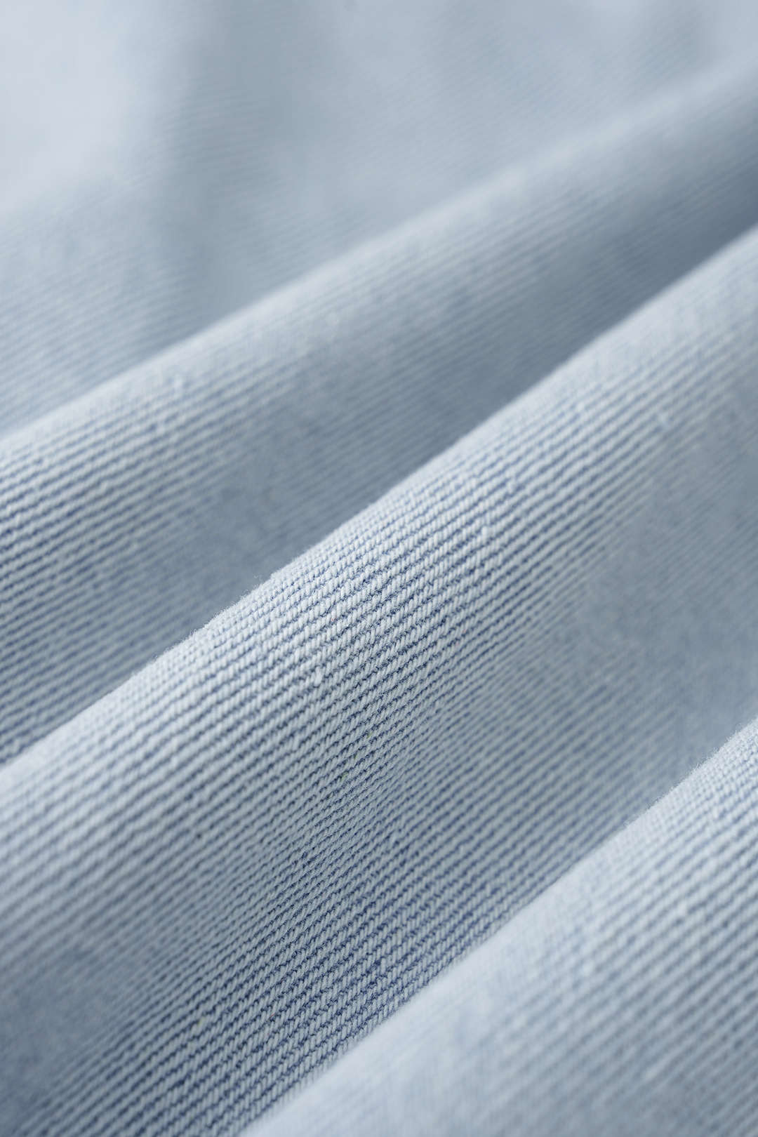 Denim minijurk met revers en riem