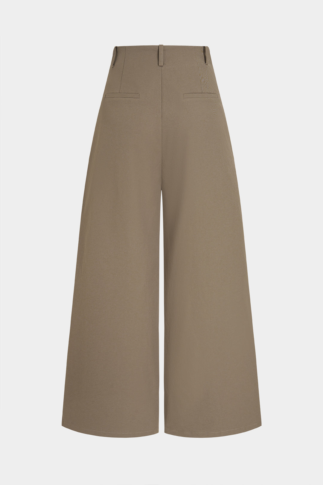 Noor - Geplooide broek met wijde pijpen
