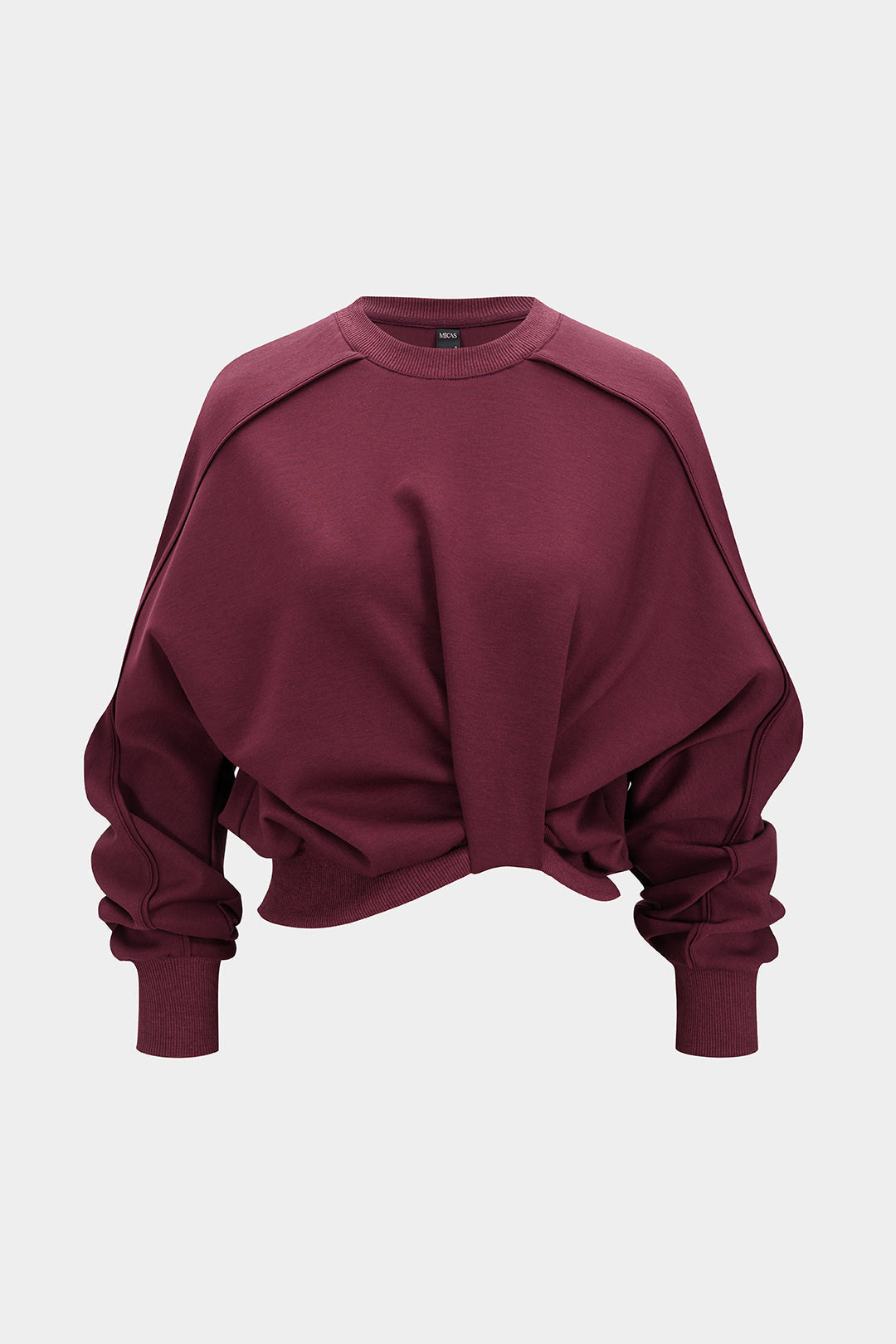 Sweater met ronde hals, gedraaid detail en knoopdetail