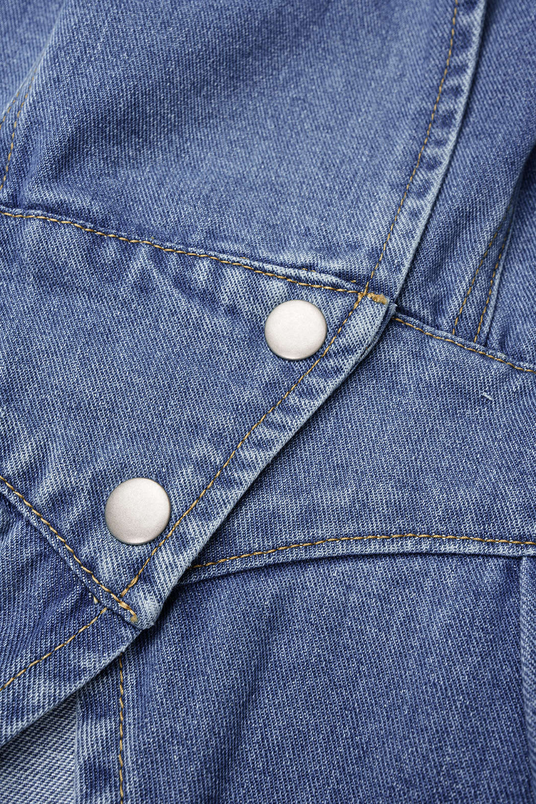 Denim jasje met reverskraag