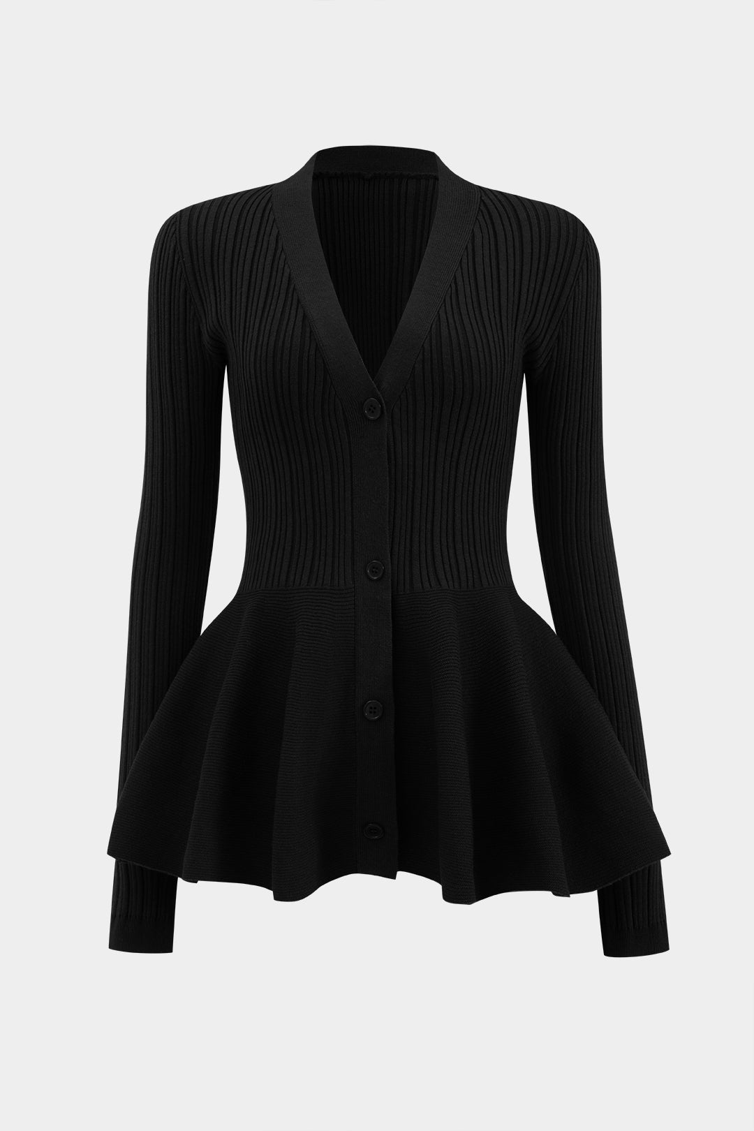 Effen vest met V-hals