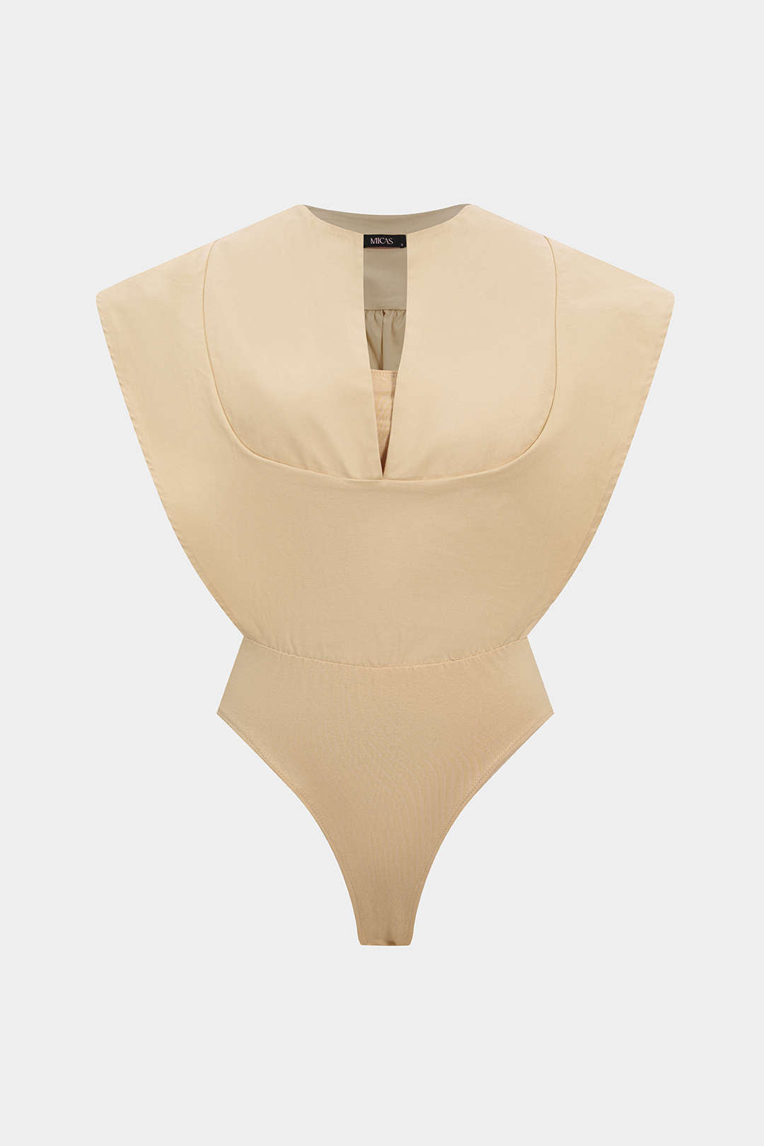 Mouwloze body met ruches
