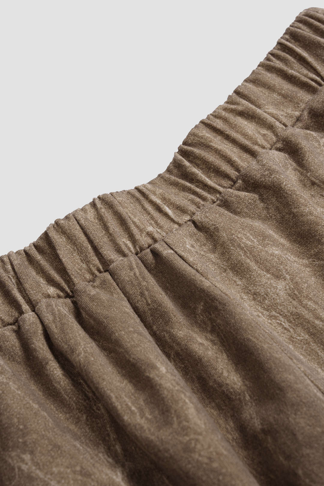 Verwassen pantalon met hoge taille