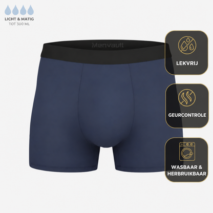 Premium Wasbare Boxer - Geeft extra zekerheid bij urineverlies.