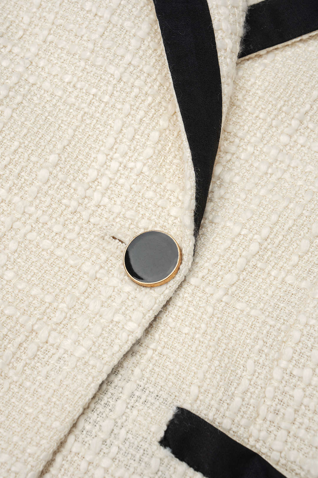 Tweed blazer met reverskraag
