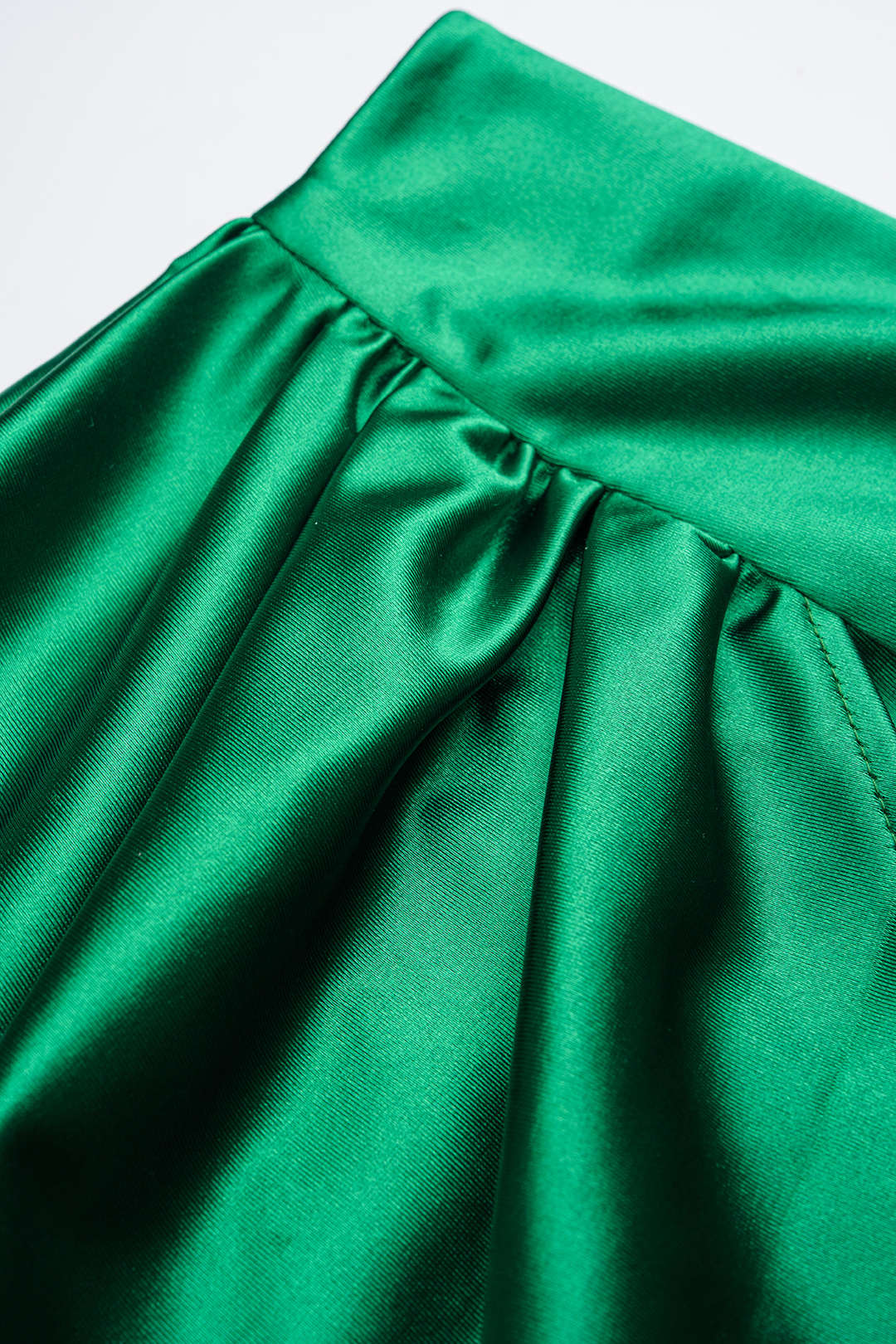 Yasmin - Satijnen set met top en rok
