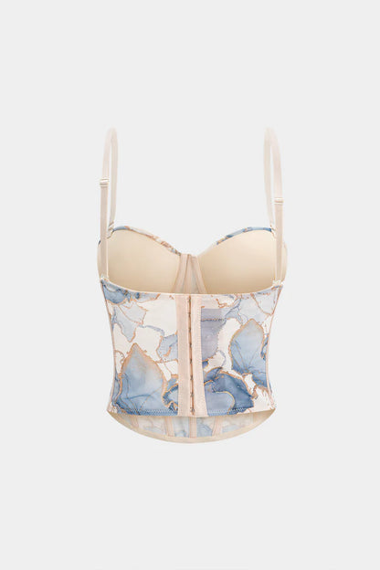 Corset cami top met bloemenprint