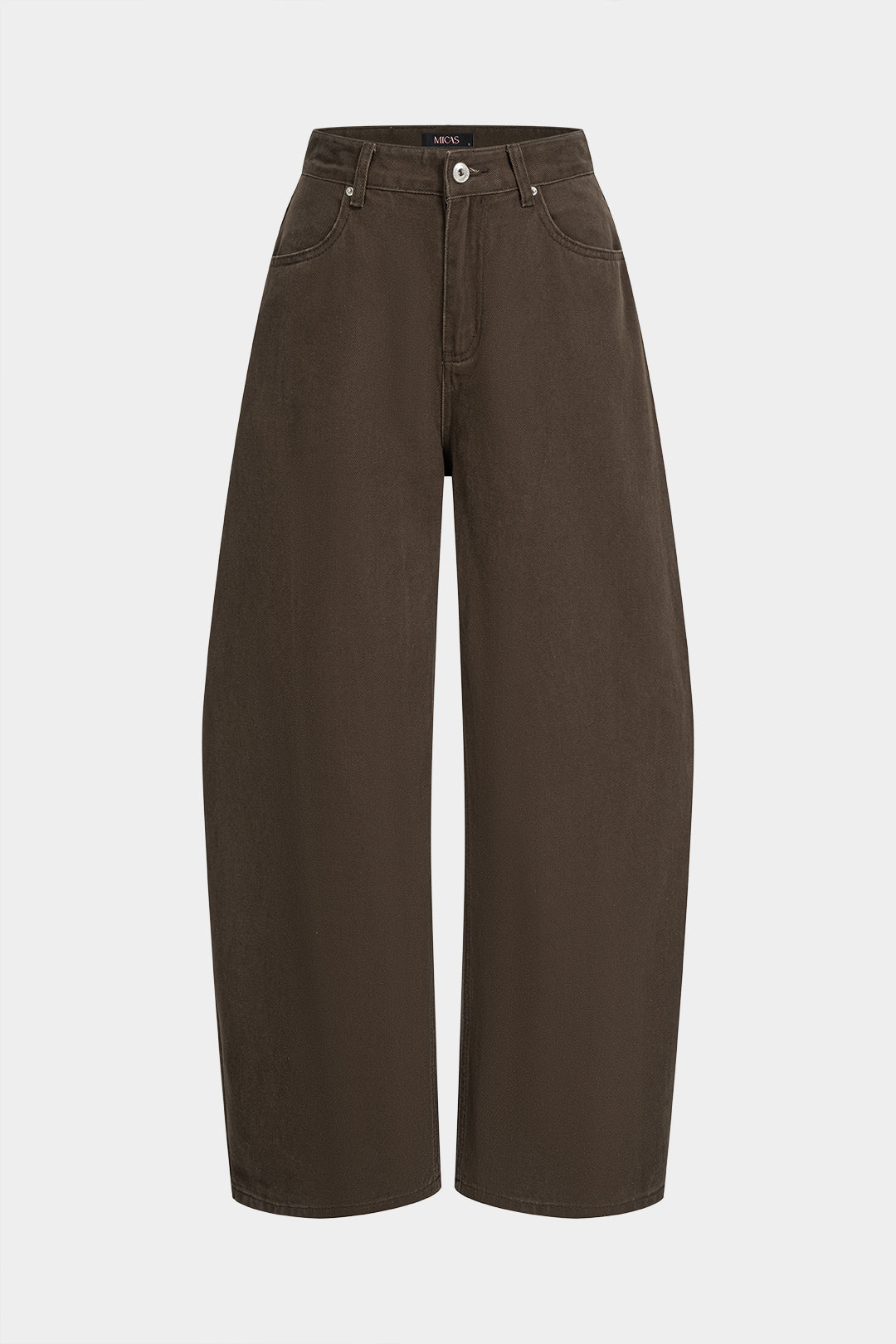 Jeans met knoopjes en hoge taille