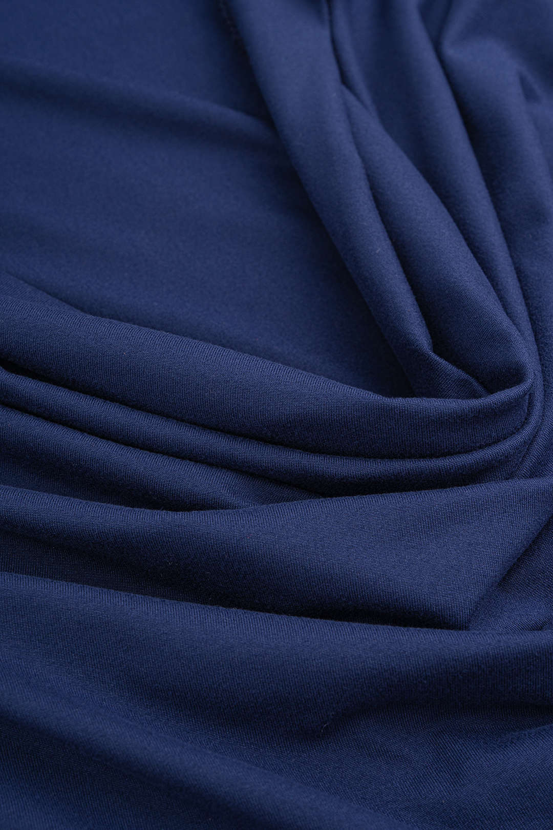 Top met drapering, watervalhals en lange mouwen