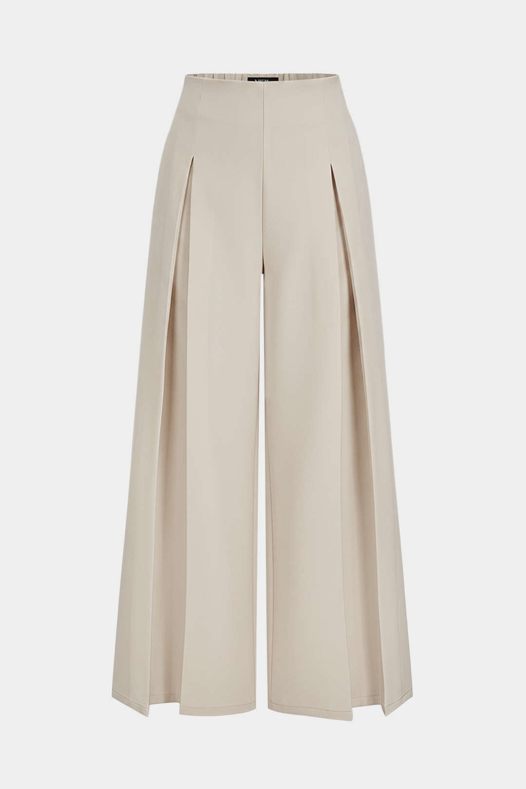 Sofie - Effen broek met hoge taille en wijde pijpen