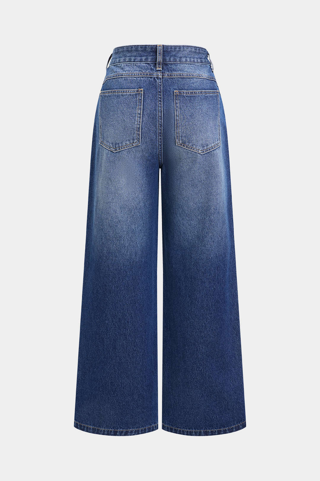 Patchwork jeans met rechte pijp