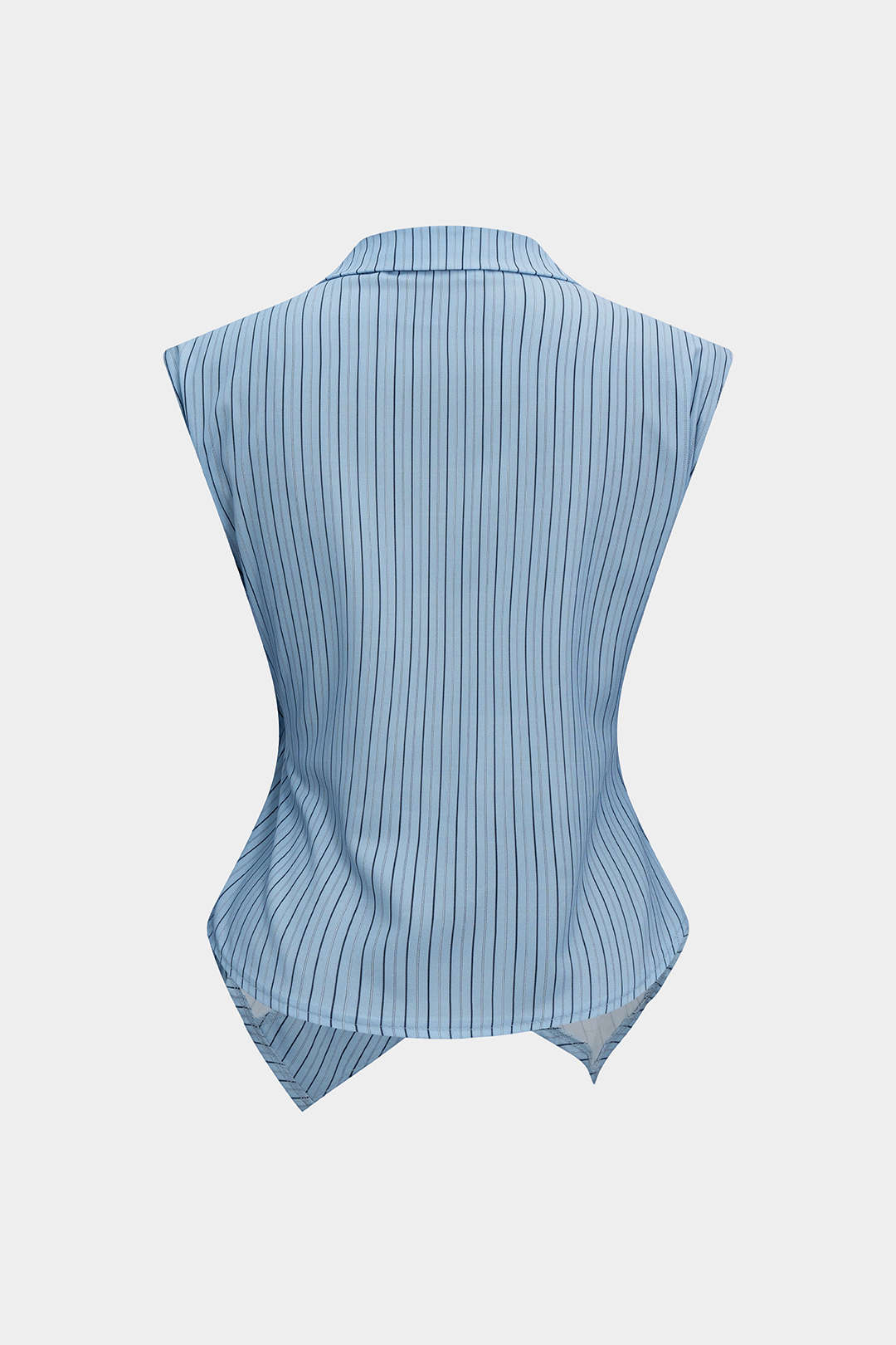 Gestreepte tanktop met ruches