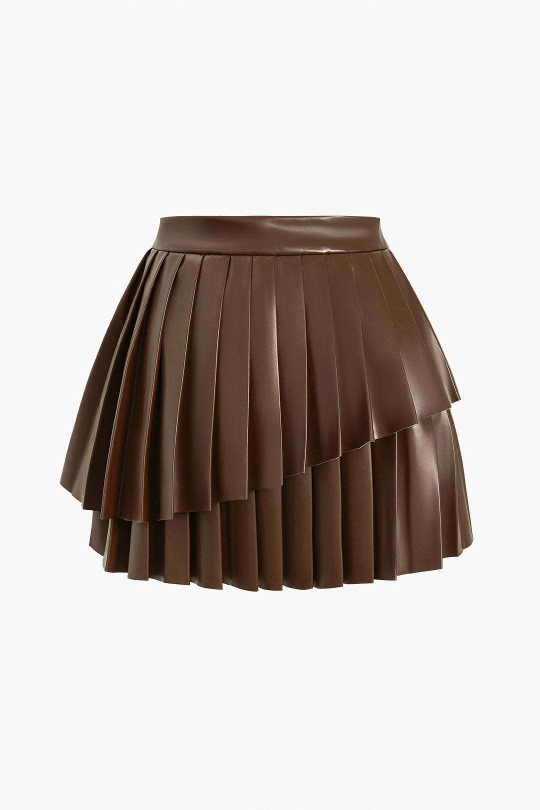 Uma - Effen leren-look rok