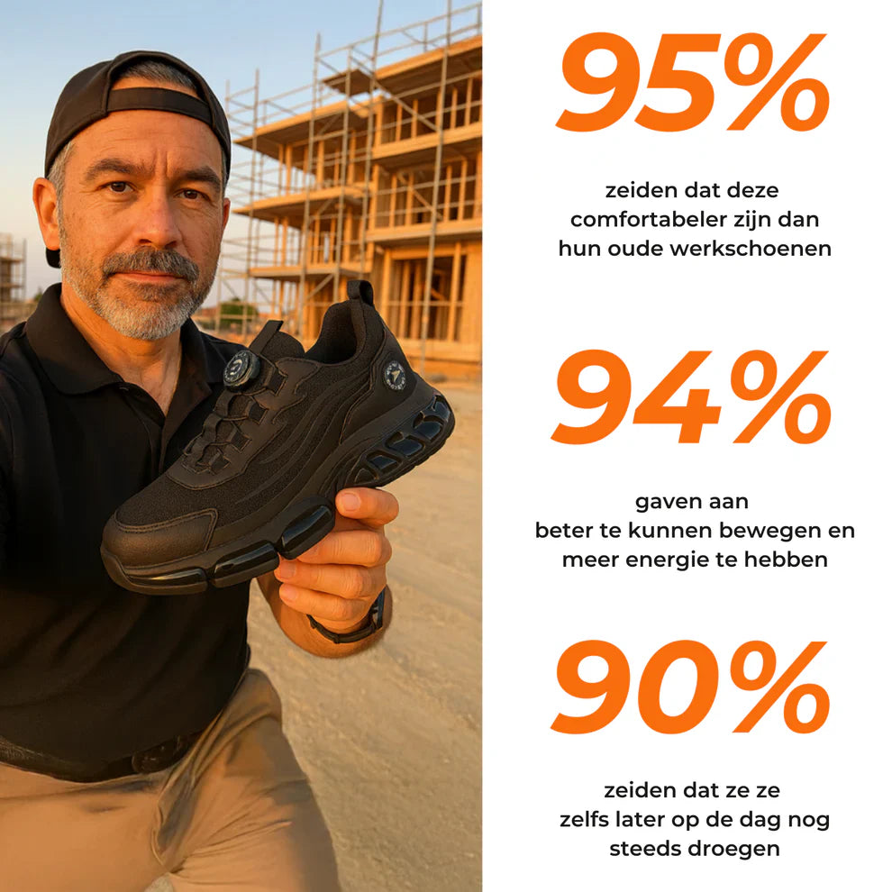 Steelcloud® S3 werkschoenen  – licht, comfortabel en snel aan te trekken
