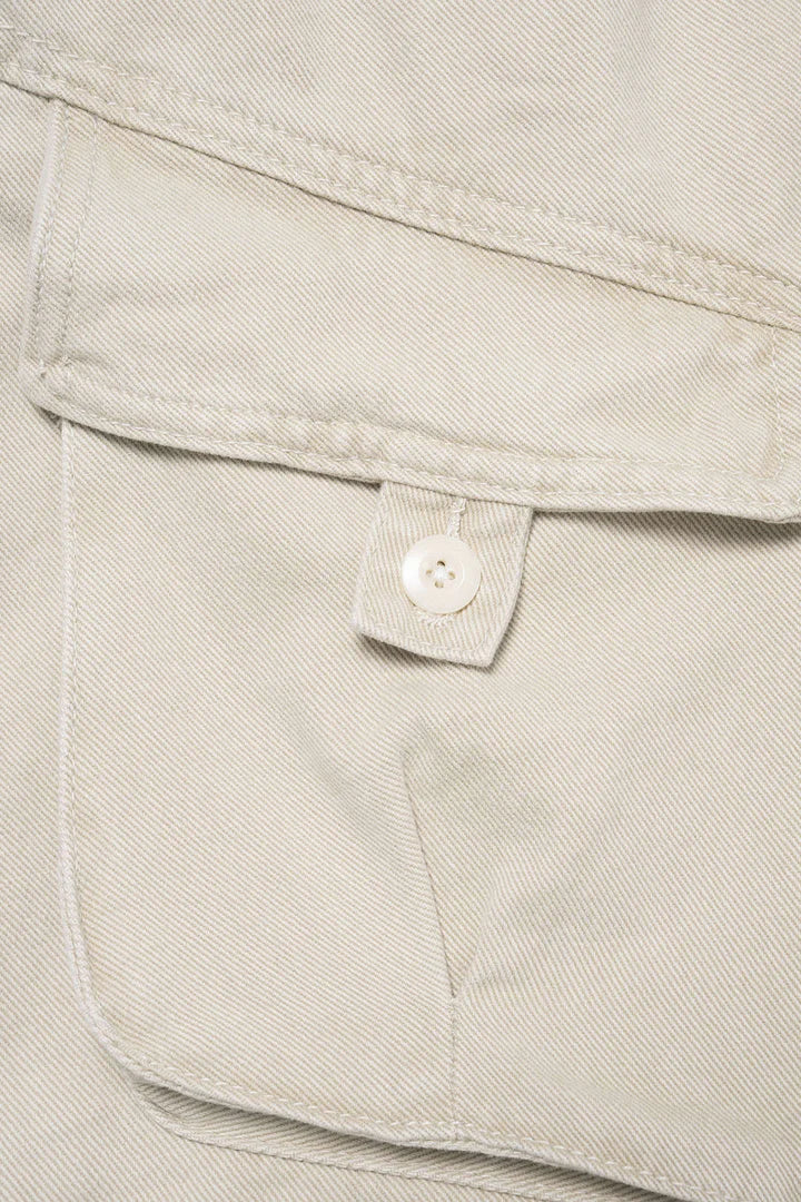 Denim shorts met riem en zakken