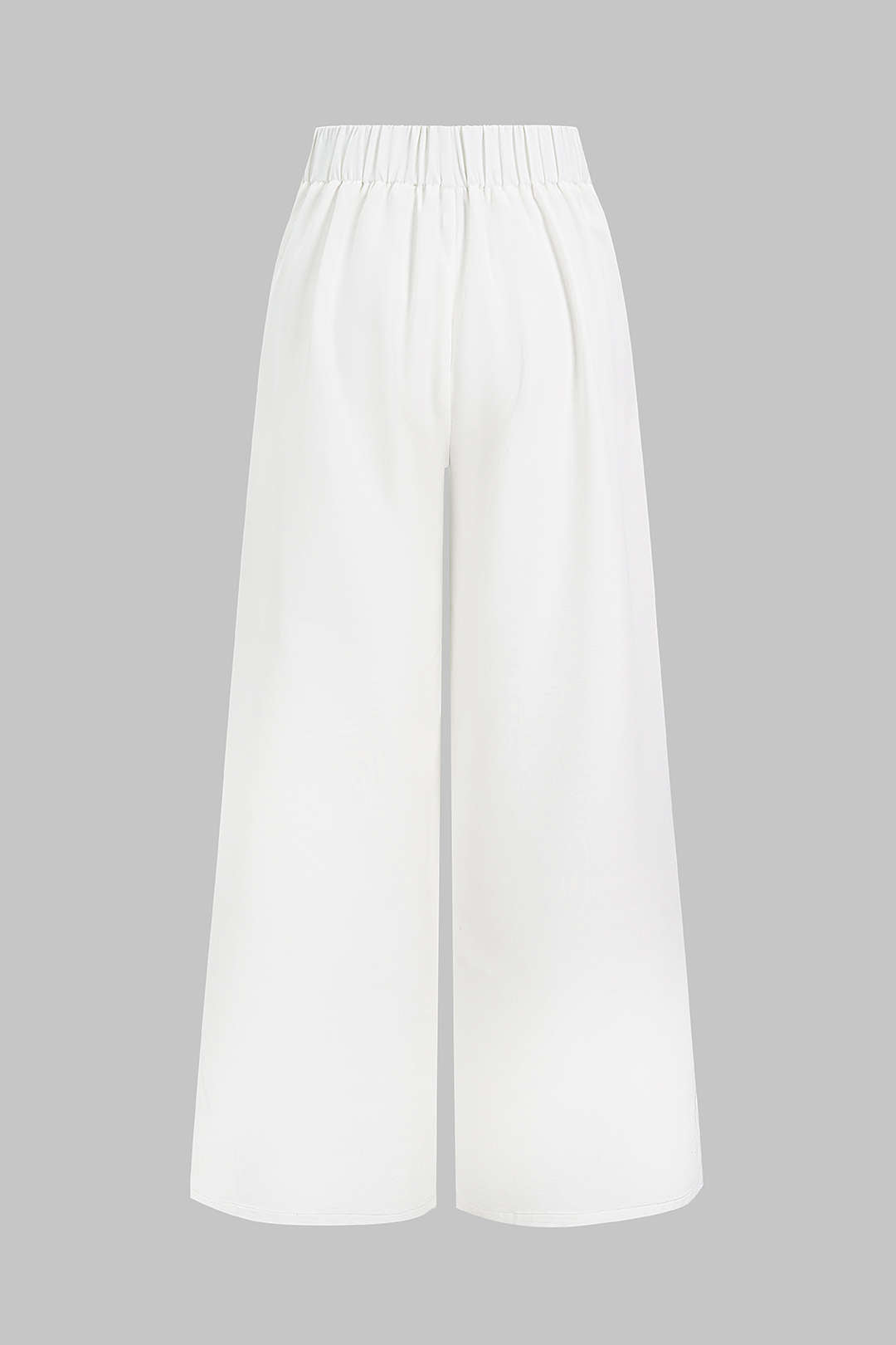 Sofie - Effen broek met hoge taille en wijde pijpen