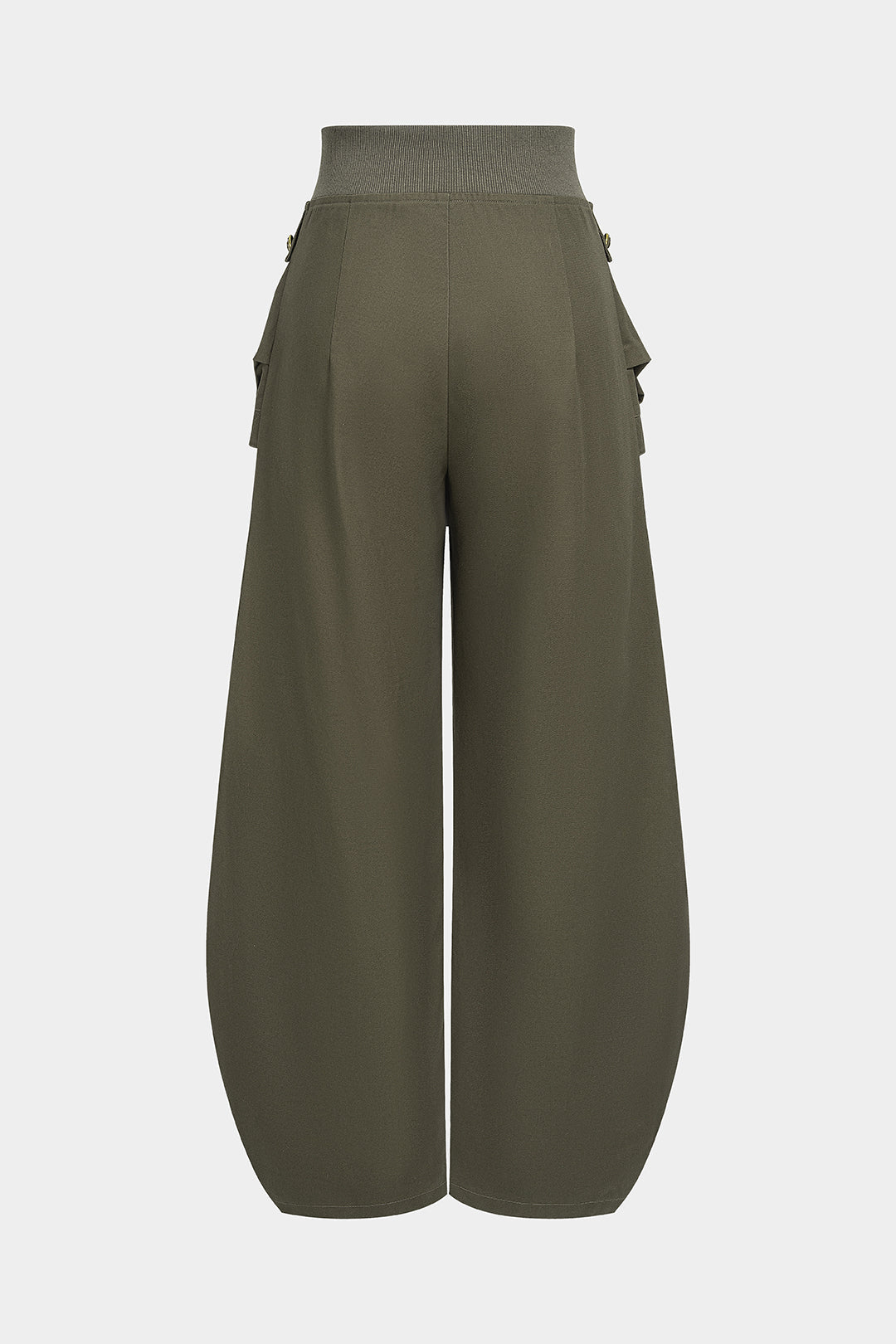 Metallic broek met rits en zakken