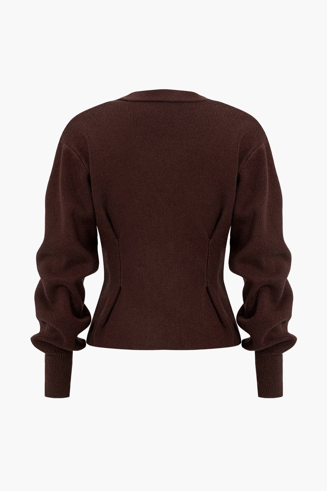 Gebreid vest met knoopjes en V-hals