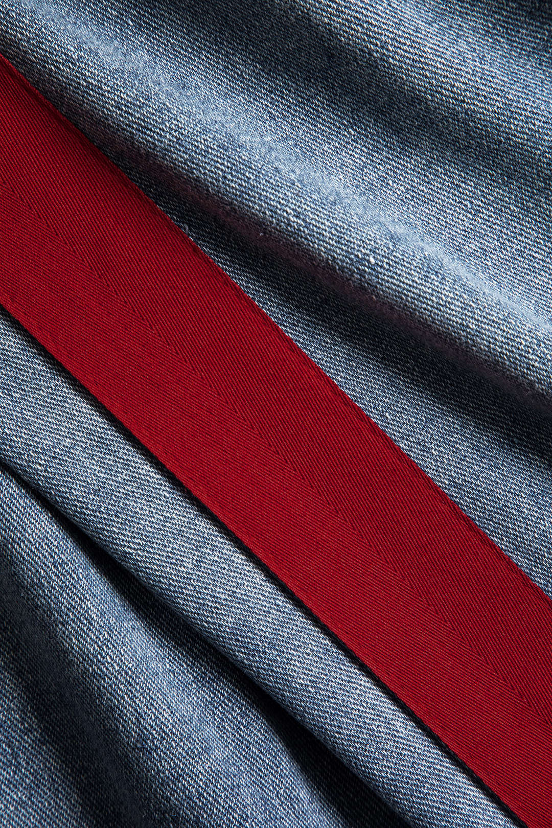 Patchwork jeans met rits