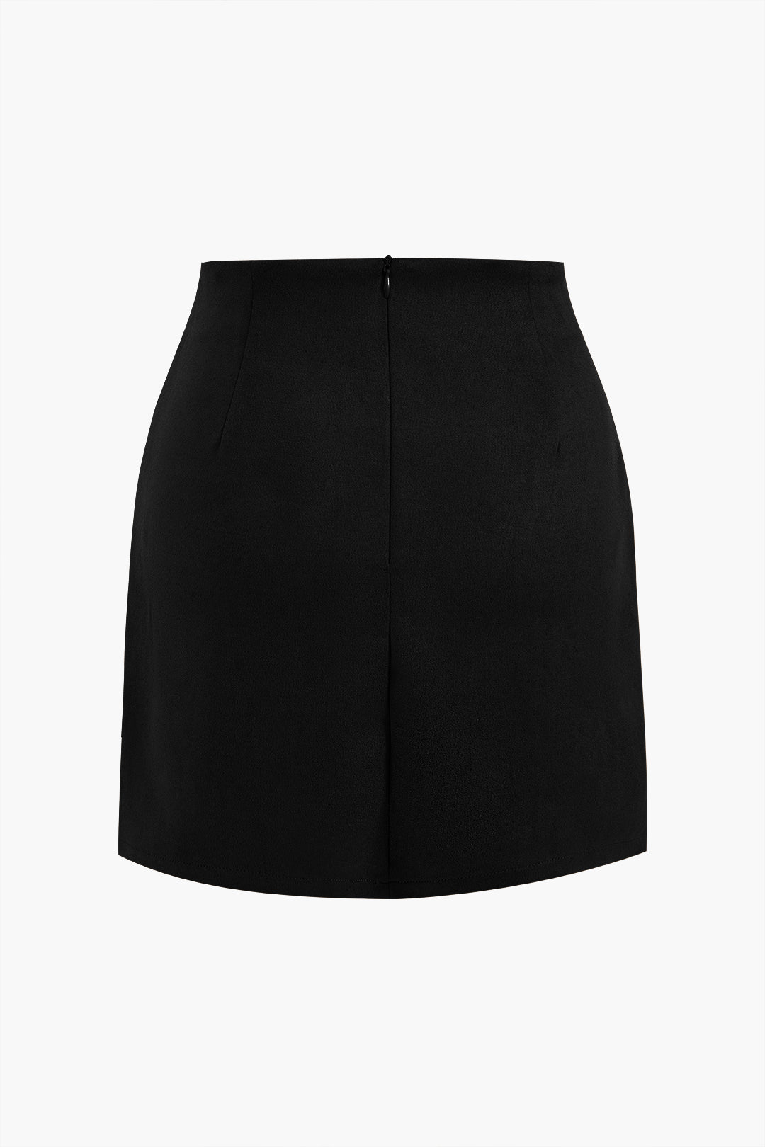 Linnen patchwork rok met knoopjes