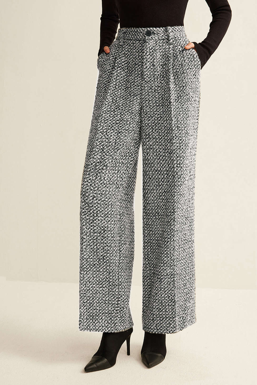 Bo - Pantalon met wijde pijpen