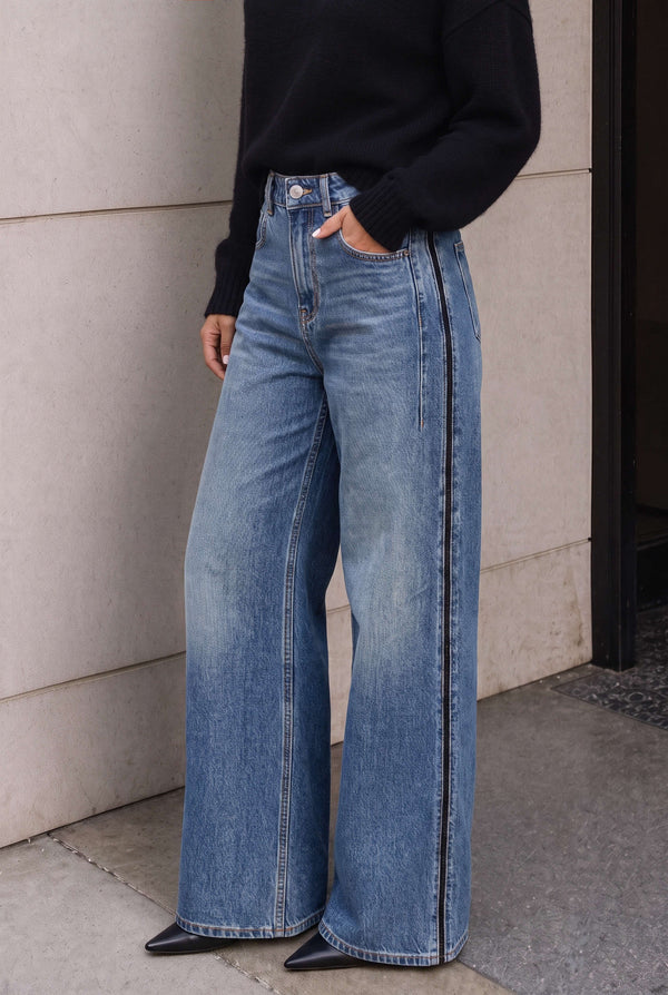 Mira - Jeans met wijde pijpen
