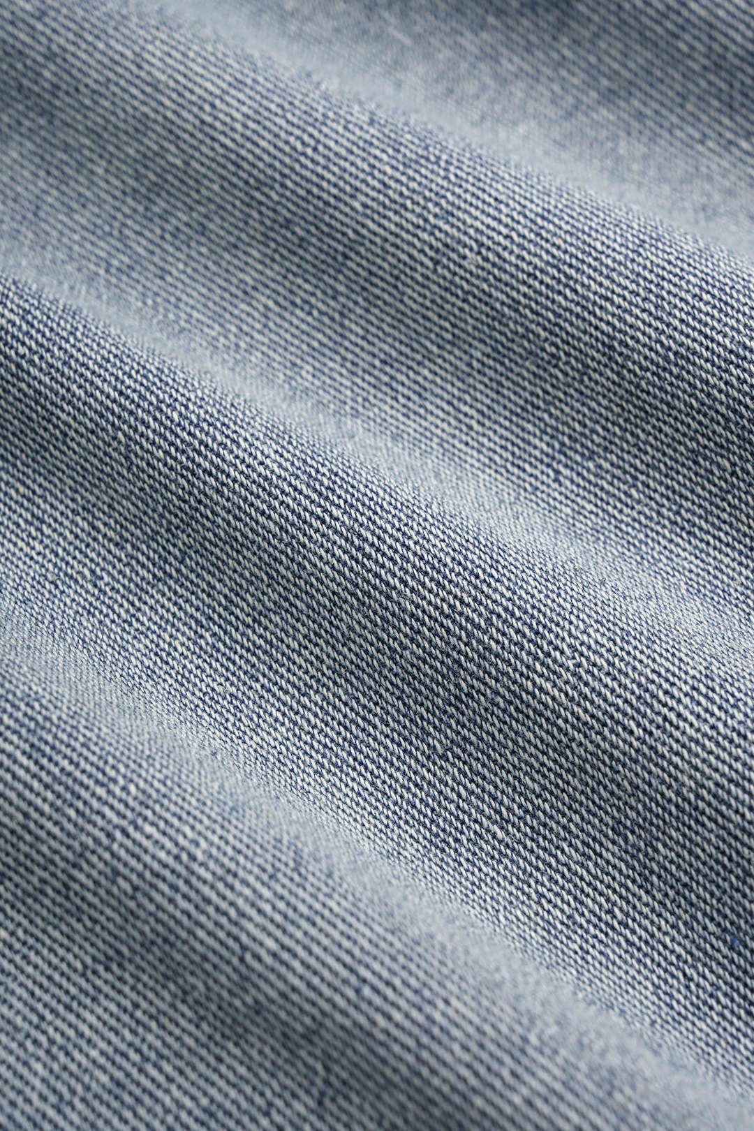 Denim patchwork jasje met rafelrand