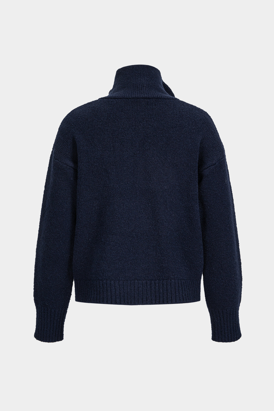 Gebreid vest met rits, knoopjes en dubbele knopenrij