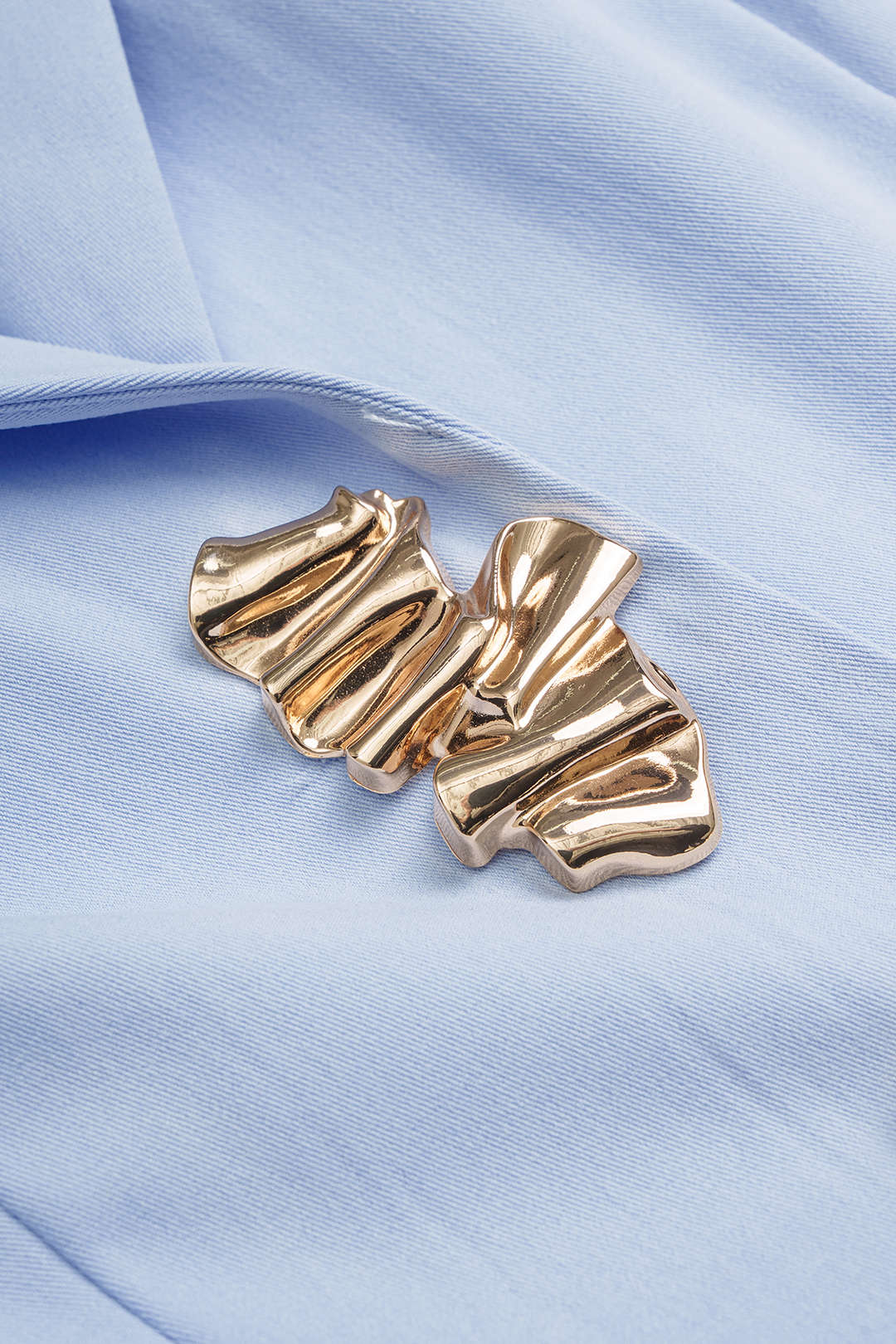 Sara - Metallic set met gilet en short