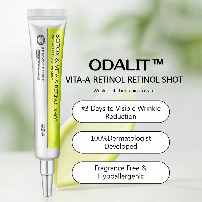 [🔥Laatste dag 70% korting] ODALIT™ Botox- en Retinol-shot - Verwijderaar voor diepe rimpels, doorhangende kaaklijn en opgezwollen ogen