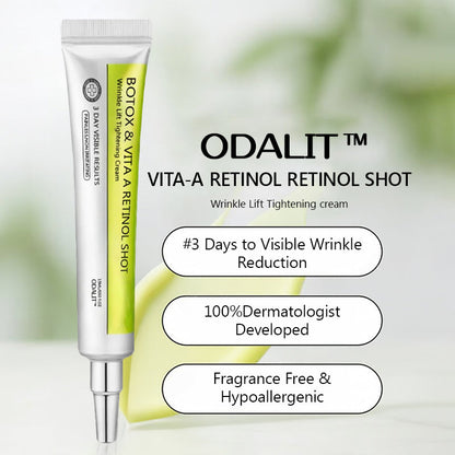 [🔥Laatste dag 70% korting] ODALIT™ Botox- en Retinol-shot - Verwijderaar voor diepe rimpels, doorhangende kaaklijn en opgezwollen ogen