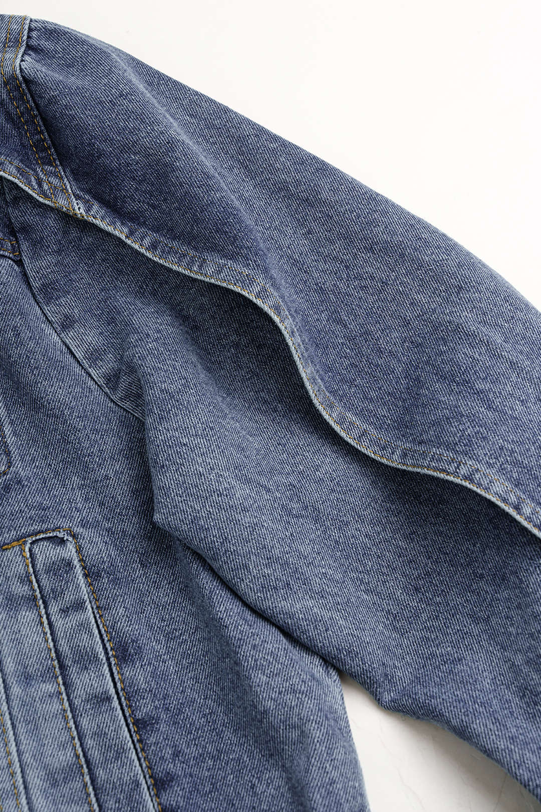Denim jasje met revers
