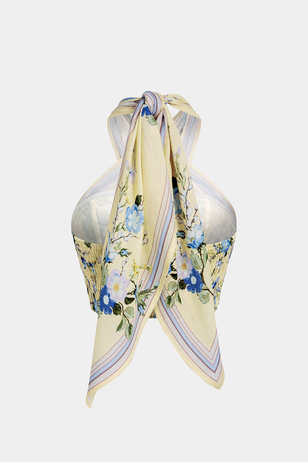 Bloemenprint tanktop met strik